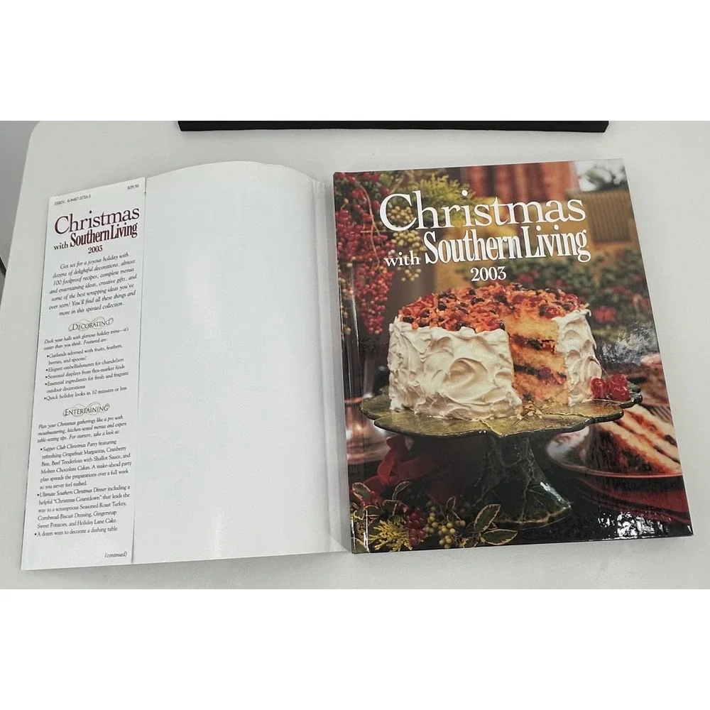 Christmas with Southern Living 2003 Oxmoor House Holiday Decorating Recipes Book